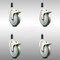 Service Caster 5 Inch 316SS Gray Poly Swivel 1-1/8 Inch Expanding Stem Caster Set Lock Brake SCC-SS316TTLEX20S514-PPUB-118-4 - alternate 1